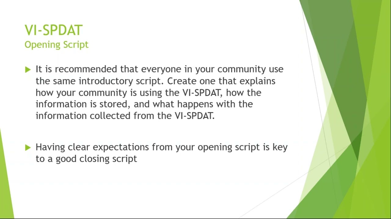 VISPDAT Training