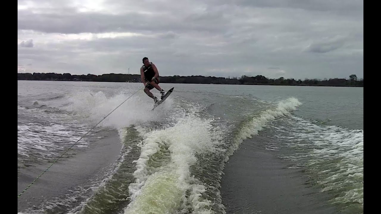 Wake Boarding at Lake Koshkonong Wisconsin September 5, 2022