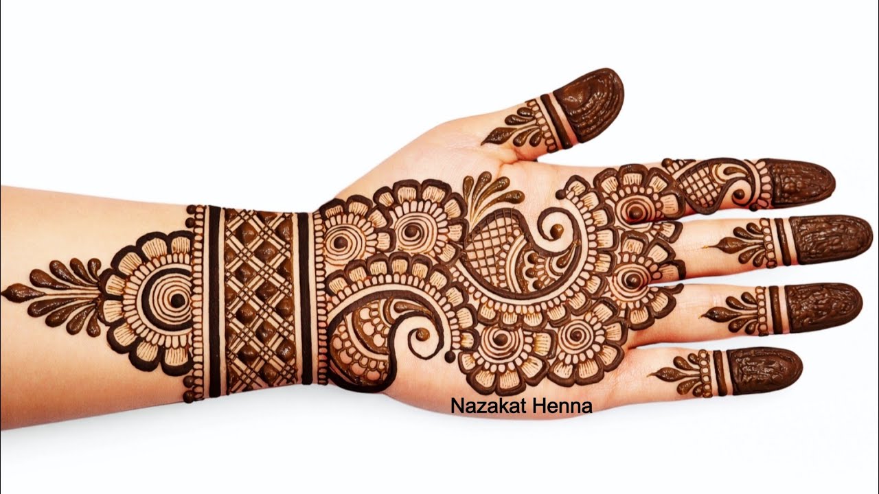 Easy Simple Front hand Mehndi design | Arabic mehndi design | New mehandi design | mehandi | mehendi