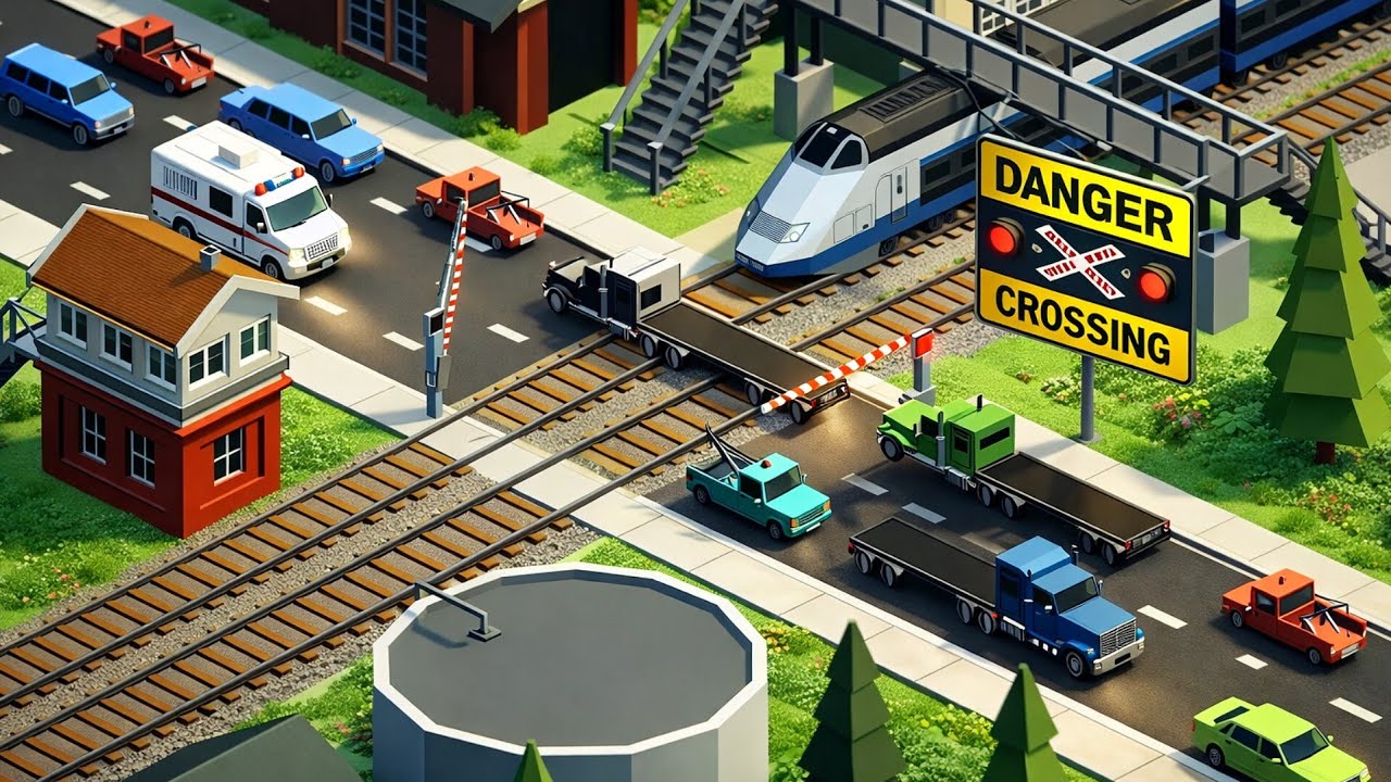 Railroad Crossing 🚦 99% Players Fail This Level | Gameplay #132