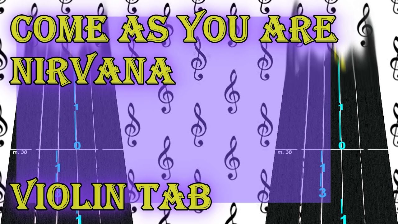Come as You Are Nirvana Violin Tab Tutorial 🎻