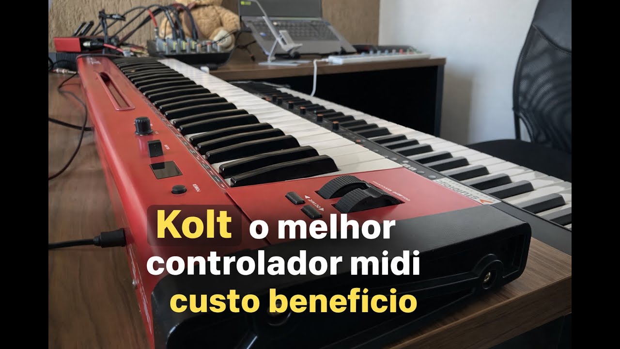 Controlador Kolt . A melhor Teclas custo benefício. #controladorkolt #controladormidi #nordelectro7