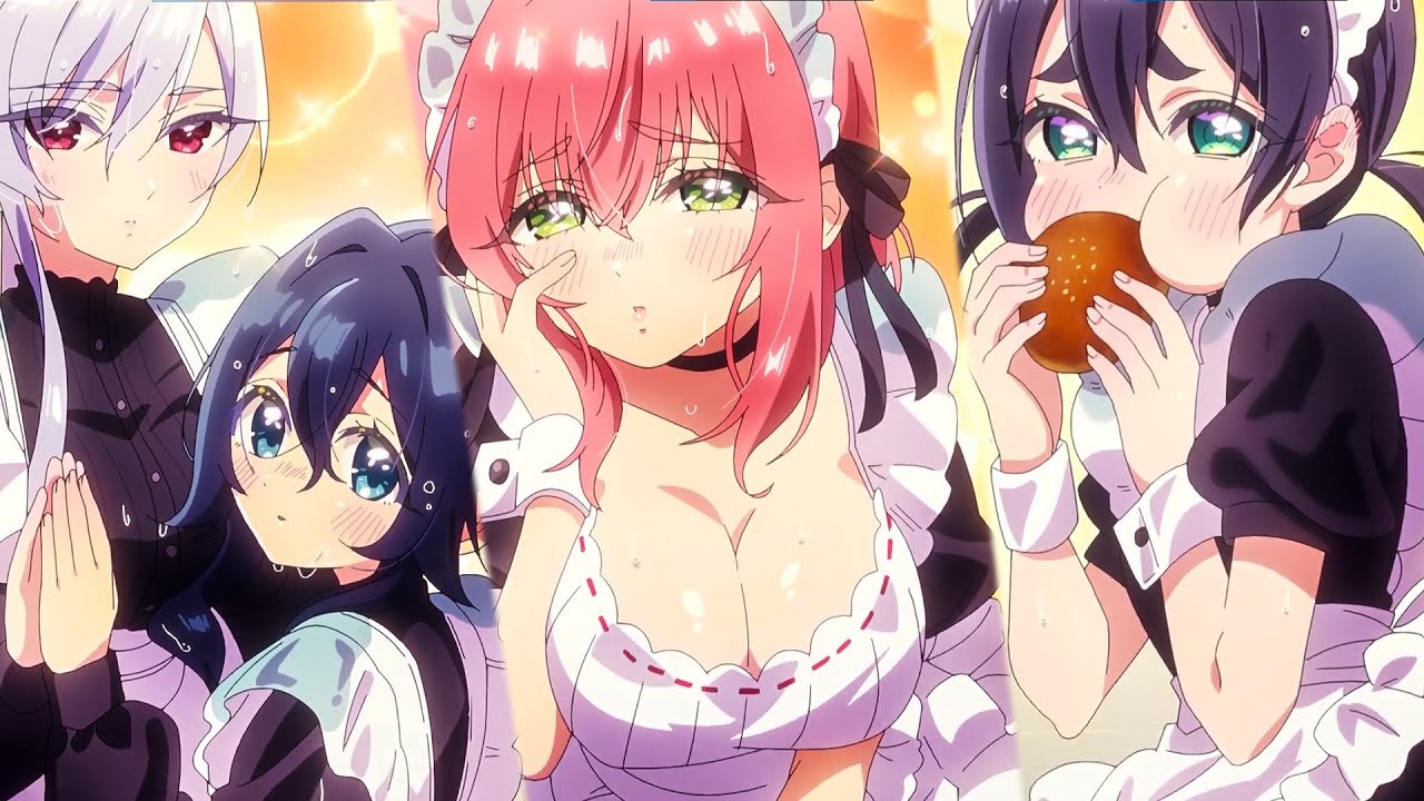 When His Harem Become His (Wet) Maids 😆😏 Anime Funny Moment - 100-nin no Kanojo Season 2