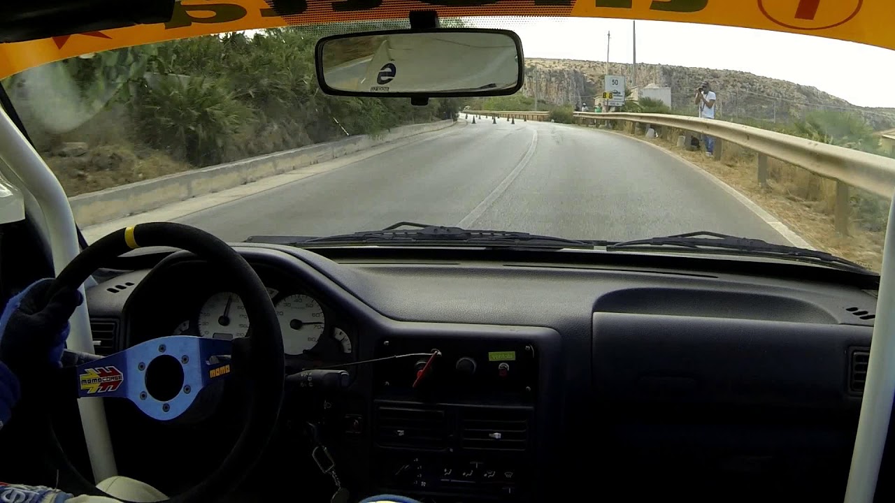 ANDREA TRAPANI PEUGEOT 106 RALLY SLALOM CITTA INTERNAZIONALE DEI MARMI CUSTONACI 2017 ON BOARD GARA