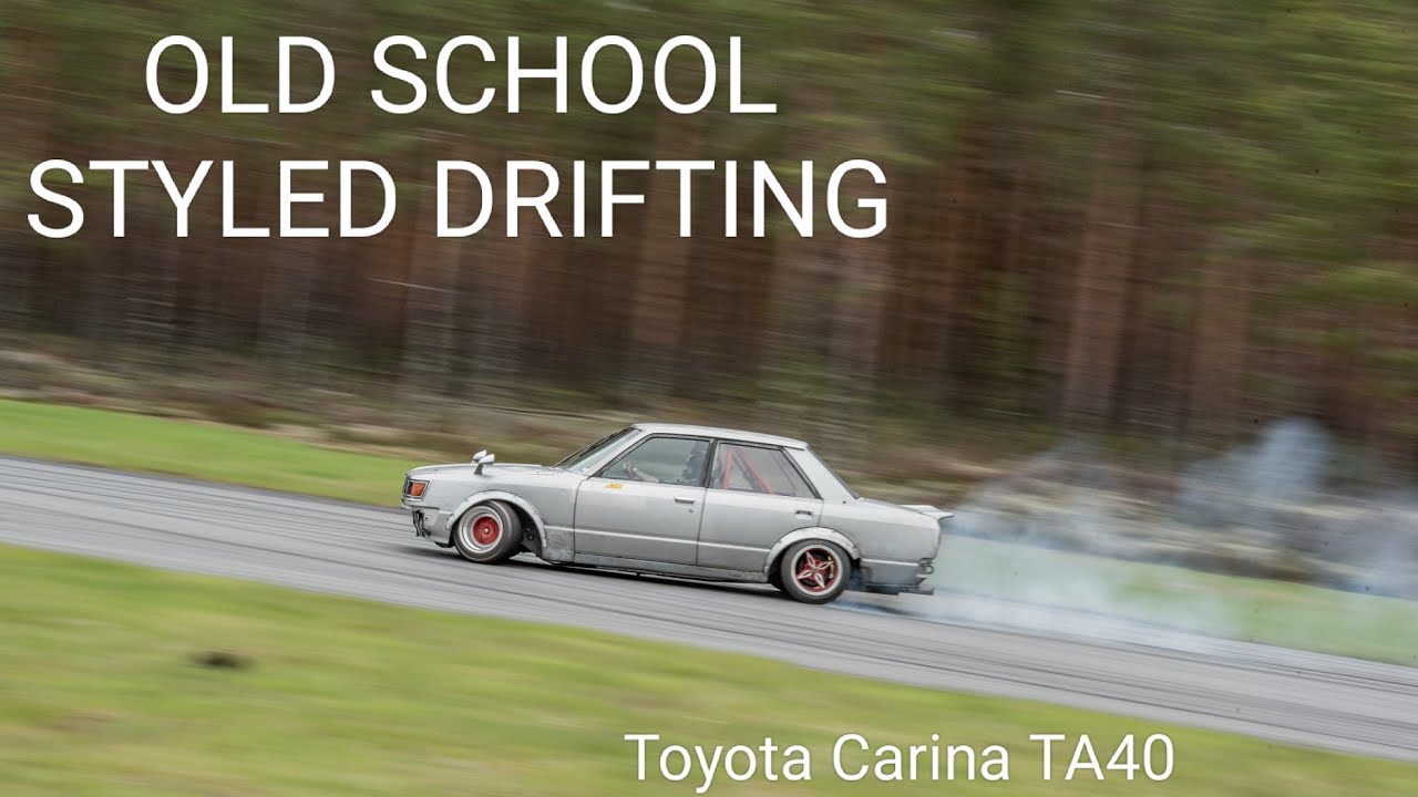 Old school styled drifting, Toyota Carina TA40 4AGE Black top. Pesämäki, Honkajoki.