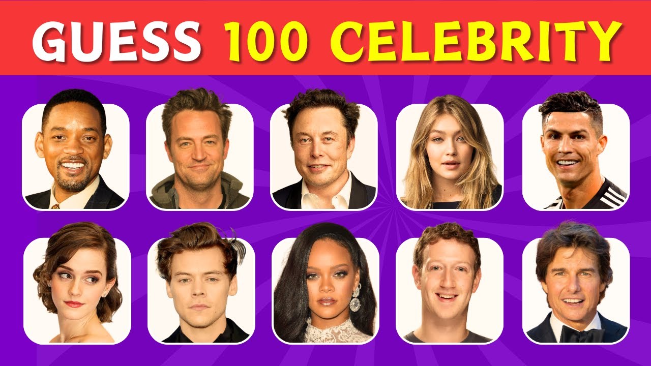 guess the celebrity in 3 seconds | 100 most famous people in 2024