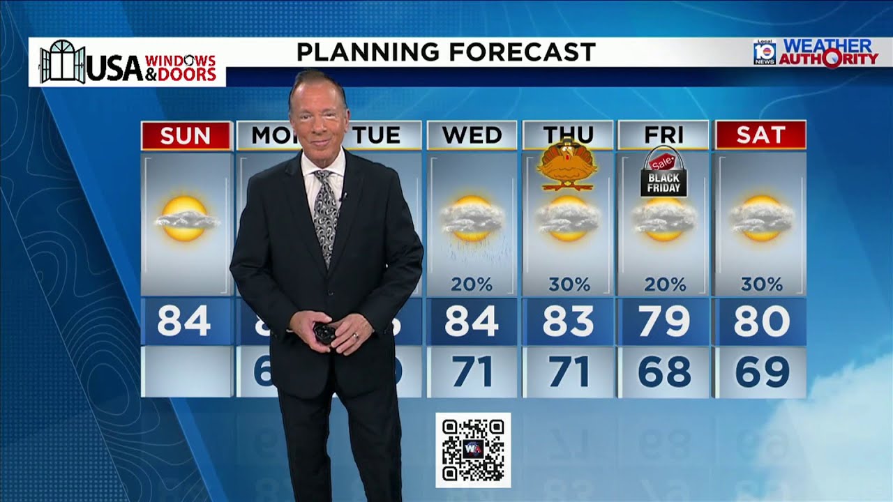 Local 10 News Weather: 11/23/25 Morning Edition