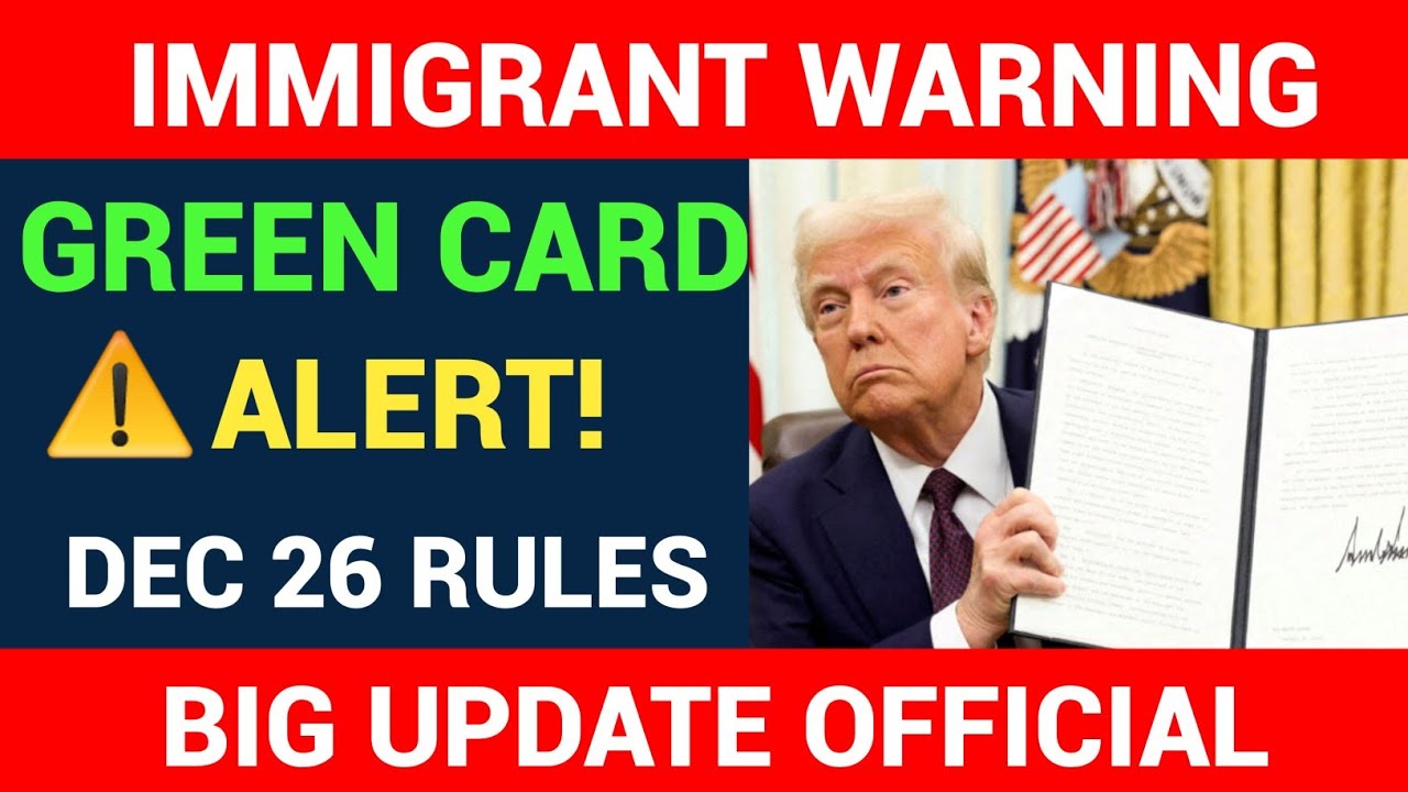 ⚠️ URGENT NOTICE! New Travel Restrictions for Green Card Holders Dec 26 | Major Rule Shift