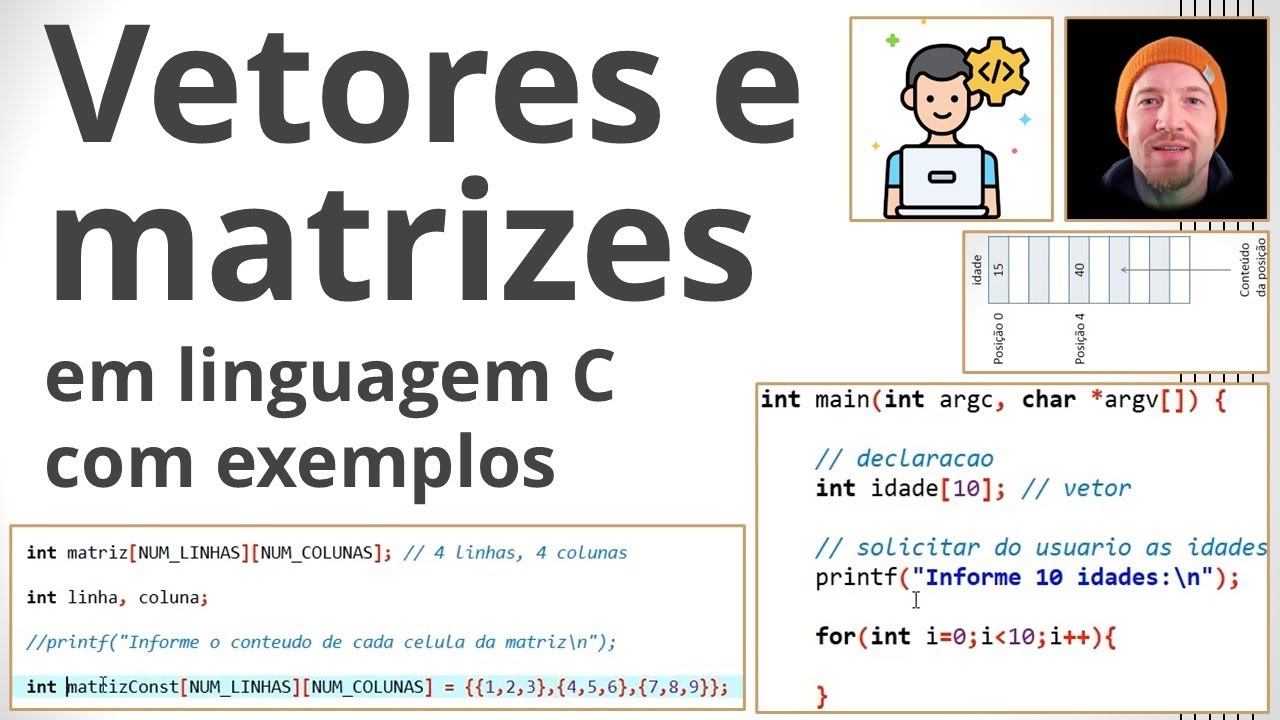 Vetores e Matrizes em Linguagem C (Aula Completa)