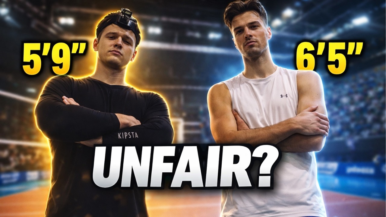 5'9 & 6'5 on the SAME Team... Is This Fair ? | POV Volleyball