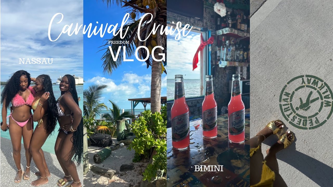 VACATION VLOG: CARNIVAL FREEDOM CRUISE 2024 | BIMINI + NASSAU, BAHAMAS | VANIAH DI’ANNA
