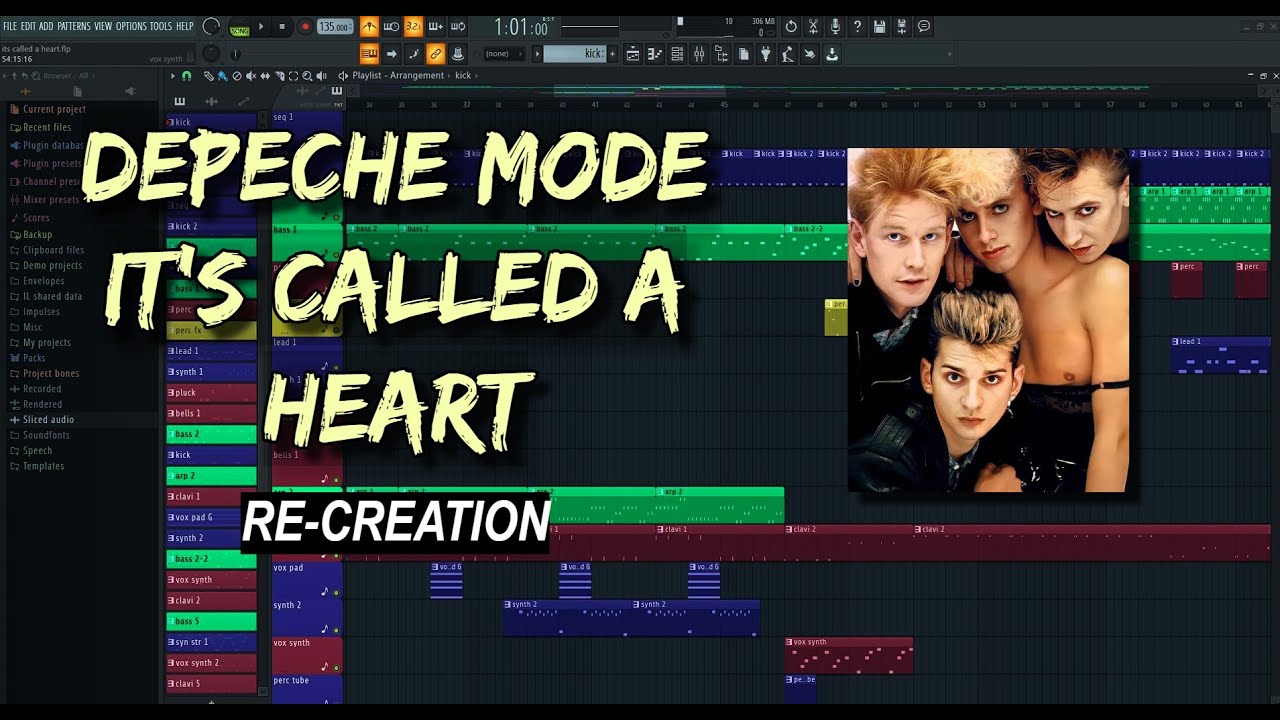Depeche Mode '' It's Called A Heart '' Re-creation - No Original DM Samples Used