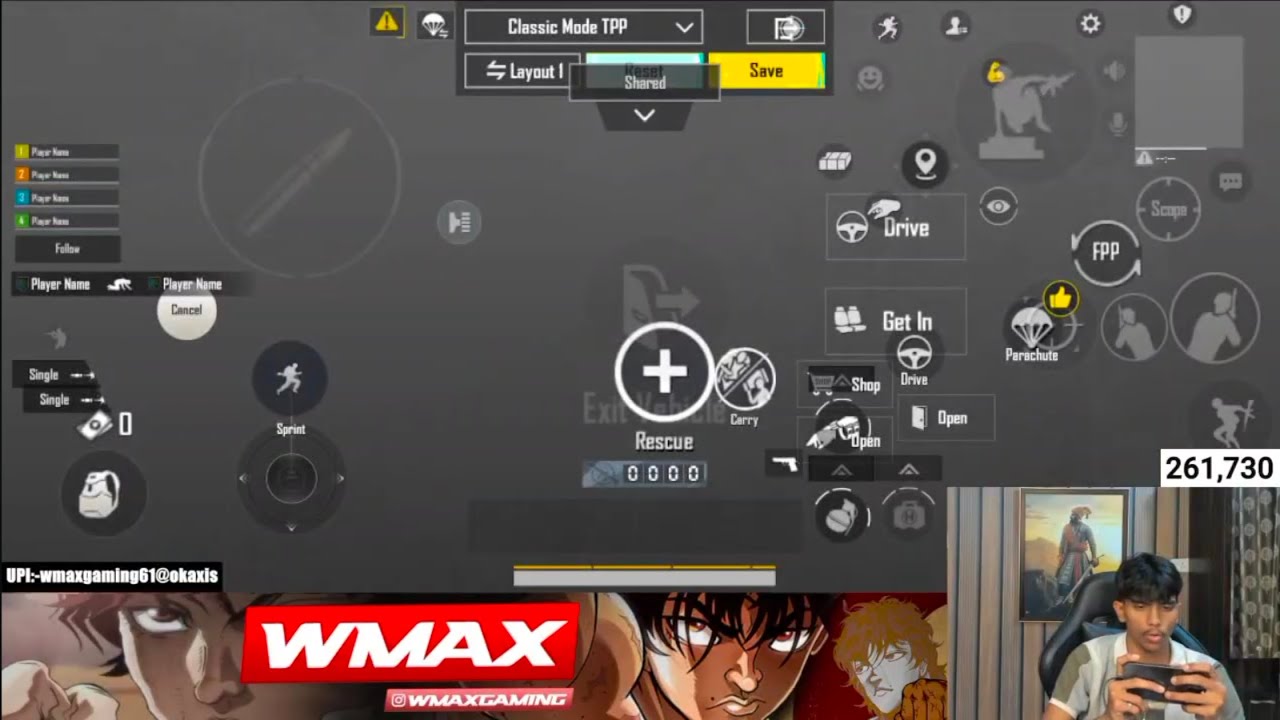 WMAX GAMING NEW SENSITIVITY & CONTROL CODE 🔥BGMI / PUBG Mobile 4.1 (2026) JANUARY 12 