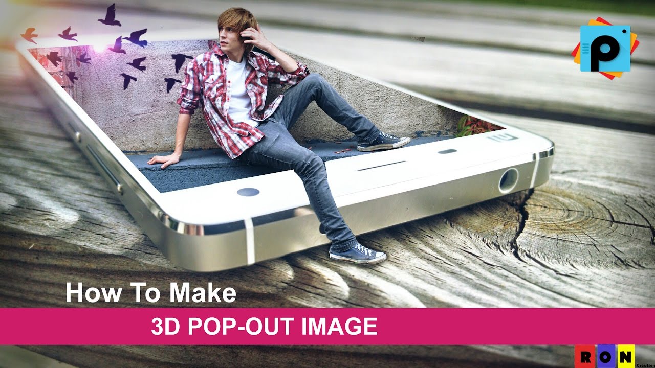 3D POP-OUT || PicsArt Editing || Alone Boy || HD