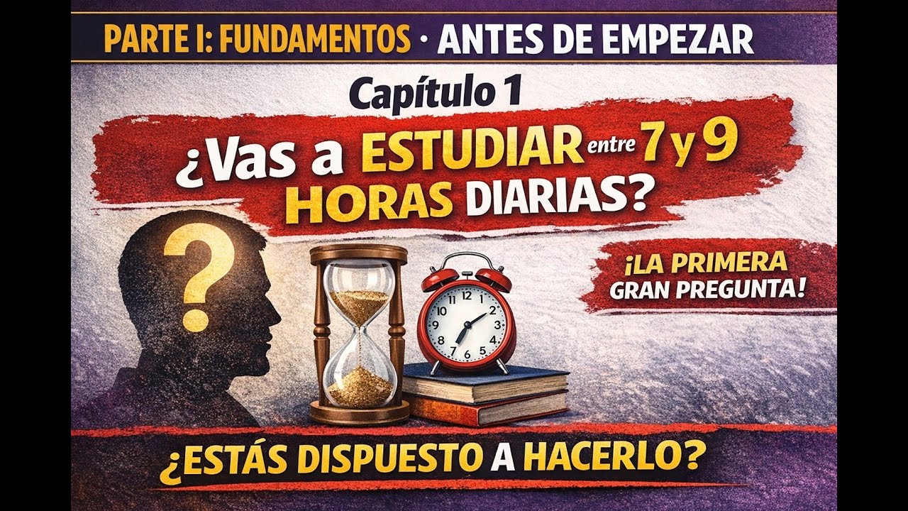 01. Pregunta 1: ¿Puedes estudiar 7–9 horas al día... durante años?