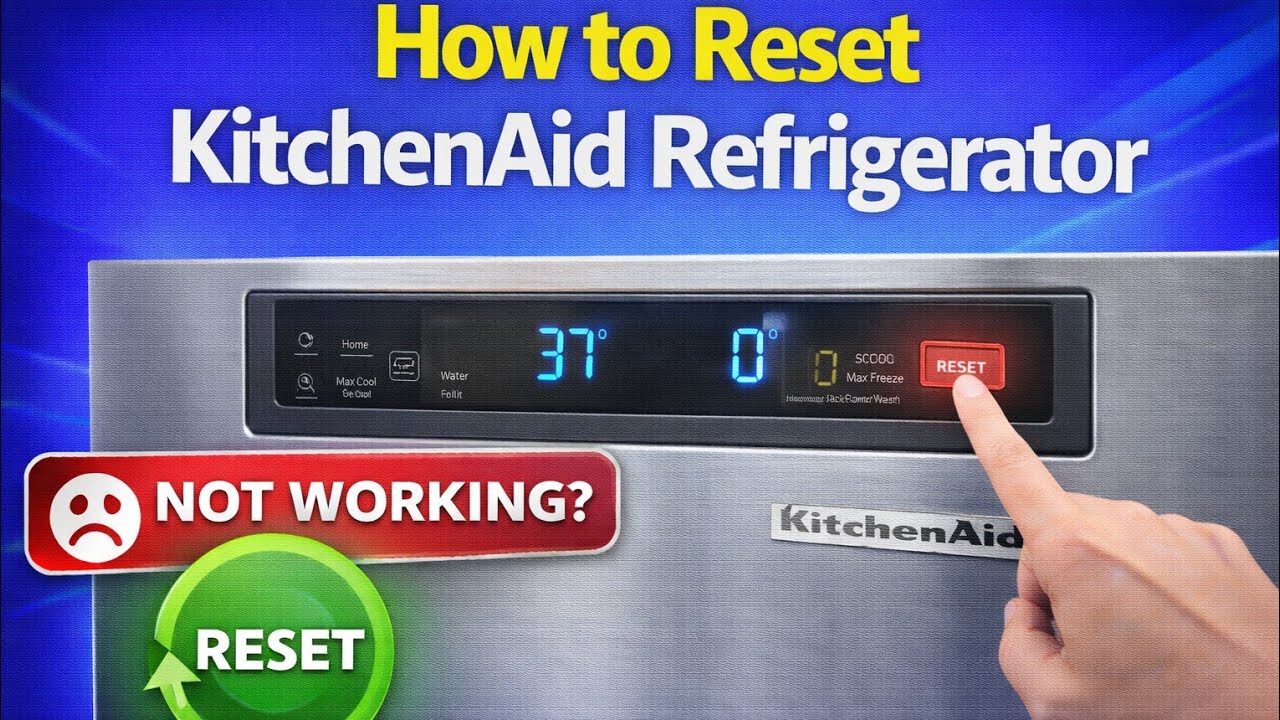How to Reset KitchenAid Refrigerator (Control Panel & Ice Maker)