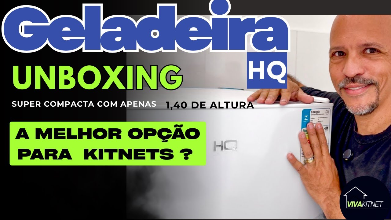 HQ 230RDF  geladeira refrigerador. UNBOXiNG Primeiras impressões. Será o melhor modelo para kitnets?