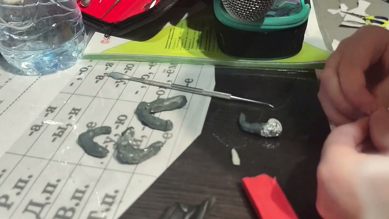 Лепка паука гугу гага из пластелина 