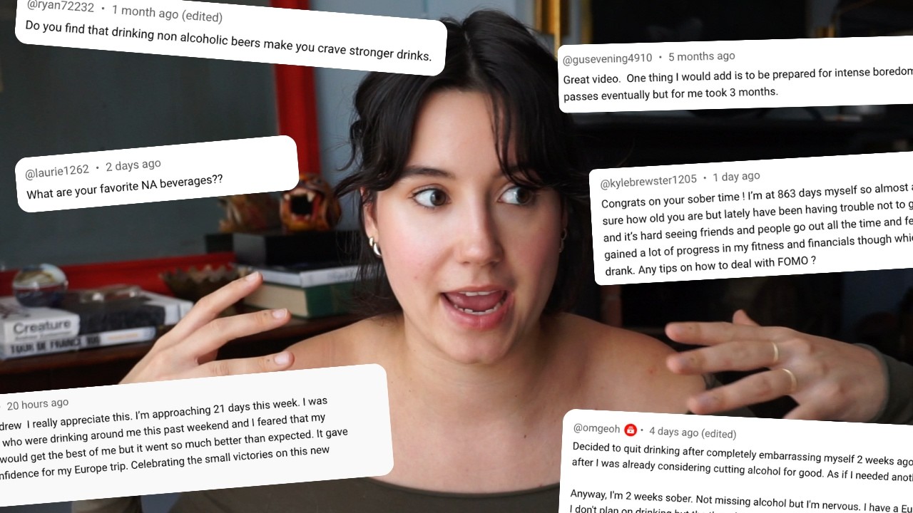 Sobriety Q&A | FOMO, anxiety in early sobriety, my fav N/A drinks, being boring, & more