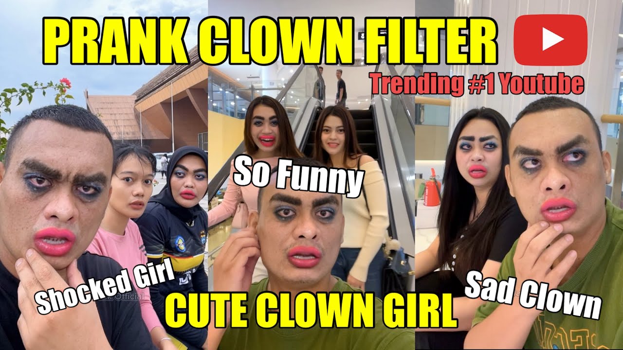 PRANK CLOWN FILTER | CUT CLOWN GIRL | PRANK FILTER | PRANK PEKANBARU