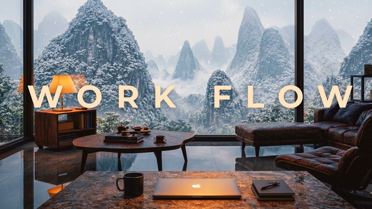 2 Hours Deep Focus Music – Cozy Winter Work Session for Work & Study