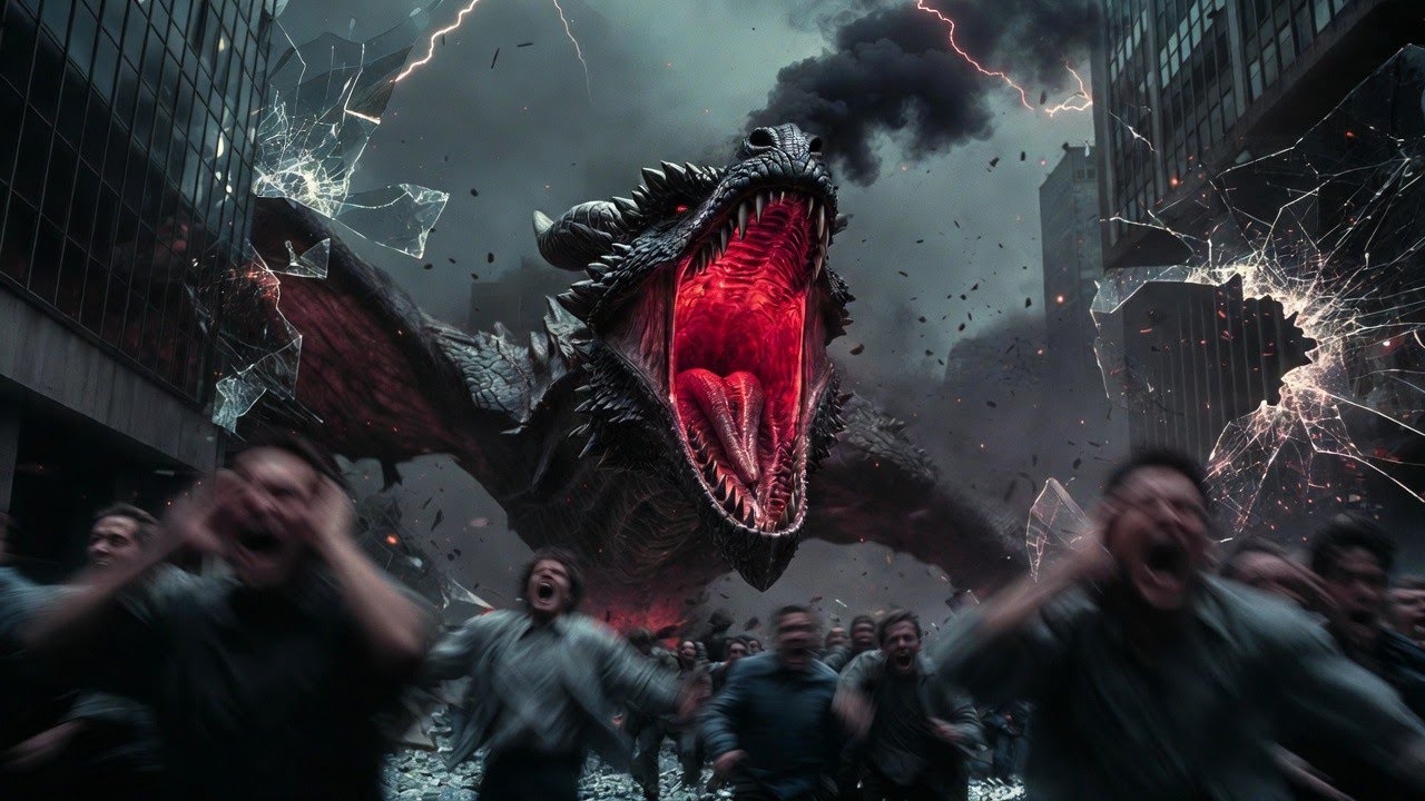 Dragon Attack Scene 🐉 | Deafening Roar & City Destruction (4K Cinematic)