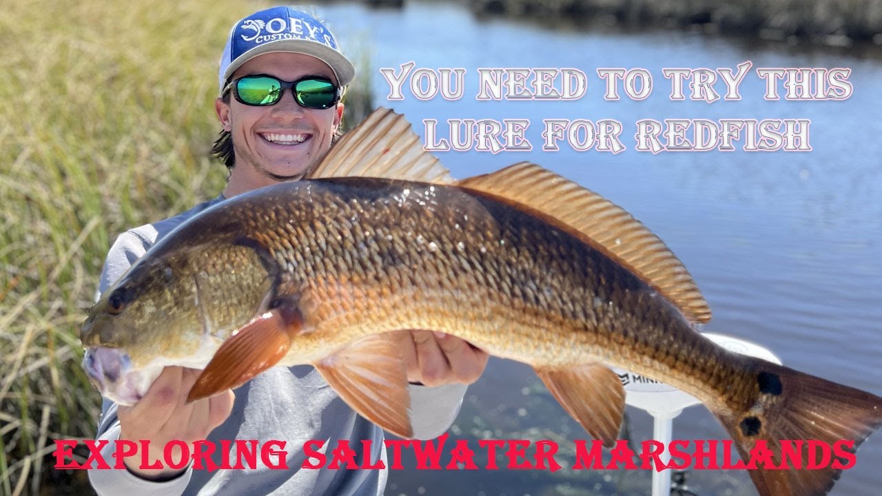 Fishing Beautiful Saltwater Marshlands With Spinnerbaits for Redfish | Cedar key fishing