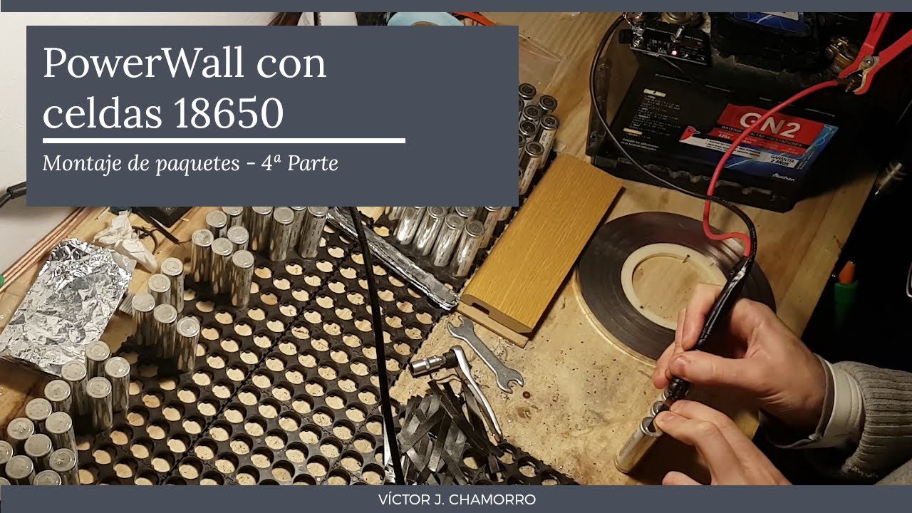 PowerWall con celdas 18650 4ª Parte - Formando paquetes con soldador de puntos de 10€