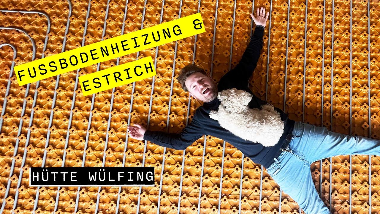 Fussbodenheizung verlegen und Estrich giessen