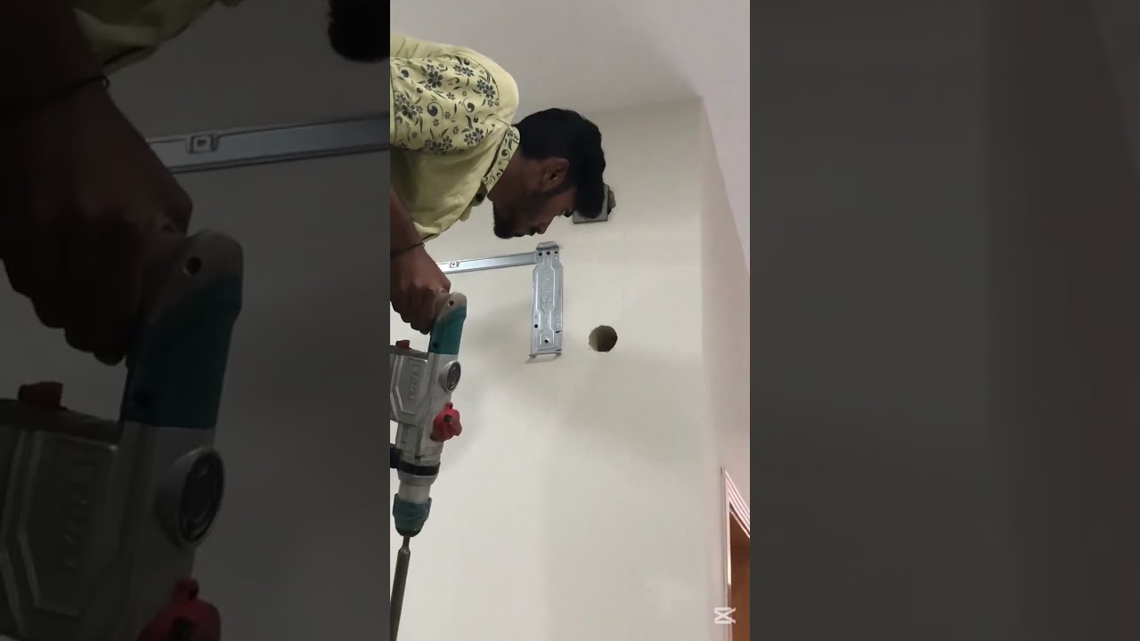 Wall mountain split #ac #installation with holar cating full #video #youtubevideo