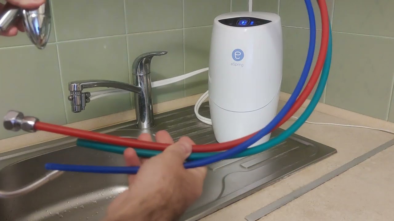 Система очищення води Espring від Amway і три варіанти підключення.