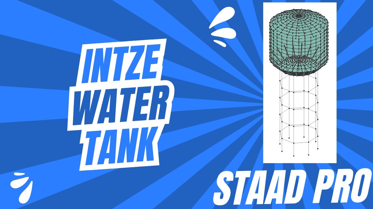 Моделирование резервуара для воды Intze в STAAD || С проектной документацией и подробными этапами.