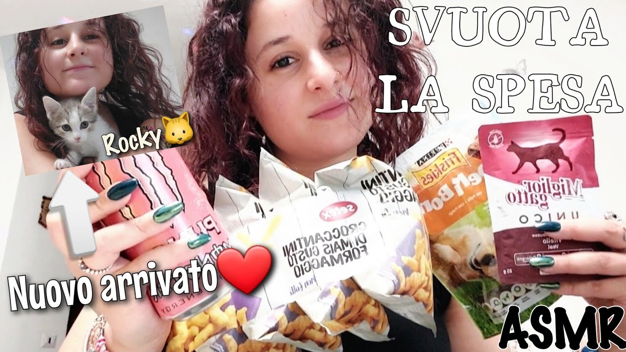 ASMR - Svuota la spesa + new entry🐱✨️