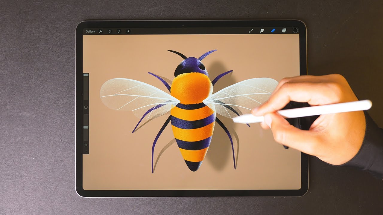 Save the Bees! 🐝 iPad Pro Drawing