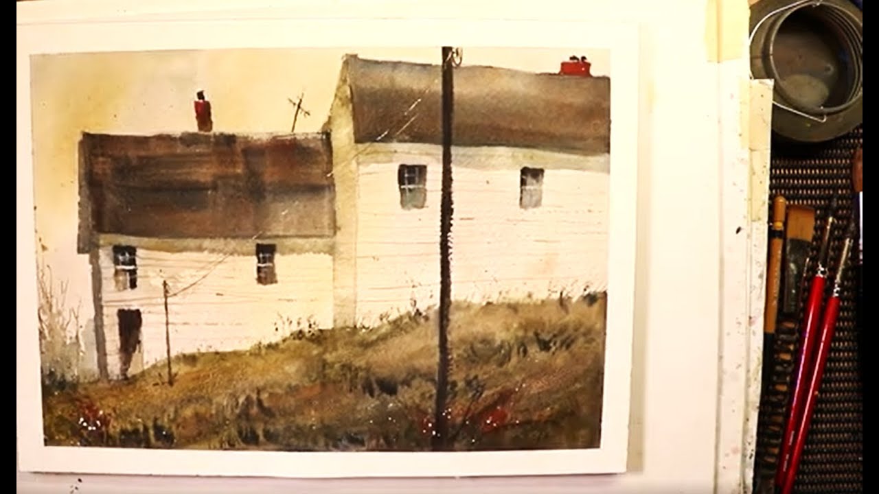 Watercolor House and Backyard Painting using Dominance - with Chris Petri