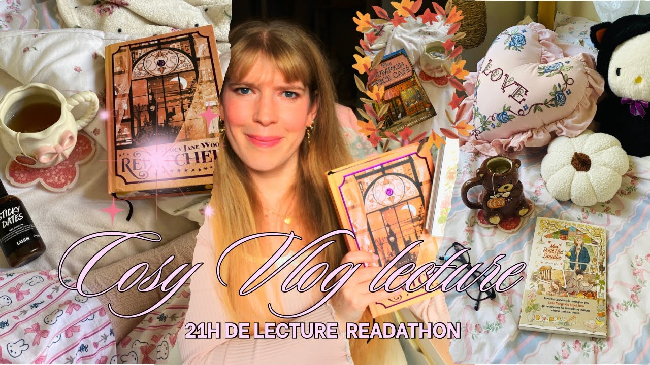 📚Cosy Vlog Lecture 🍂☕️- Je lis pendant 21H READATHON