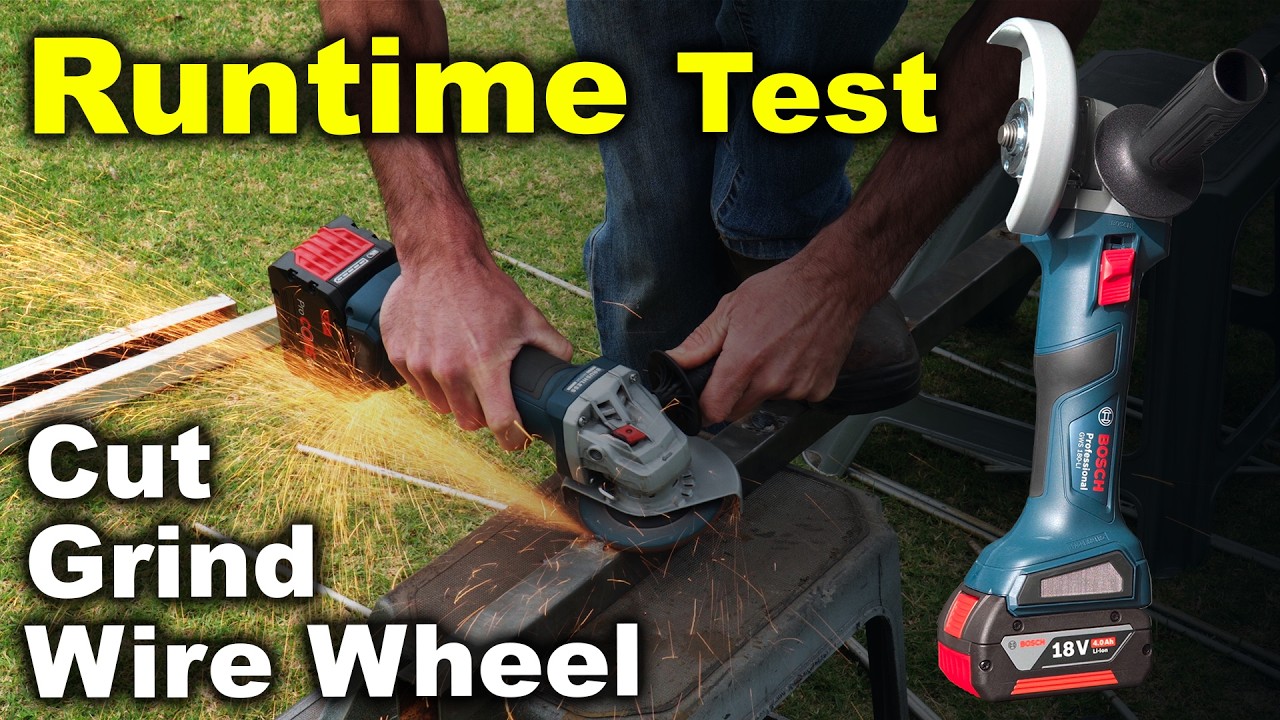 Bosch Cordless Angle Grinder TEST and Review (Bosch Professional GWS 180-LI)