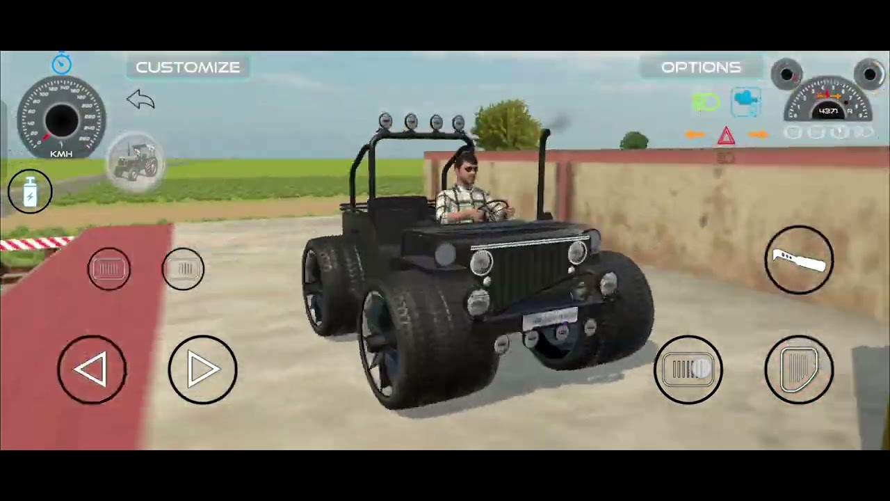 Modified jeep ke sath pure Gaw me ghumne ka alg hi maja hai 