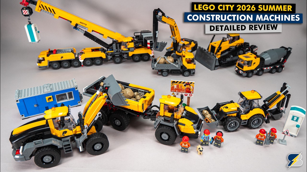 Czy LEGO City w 2026 roku robi lepsze maszyny budowlane niż Technic? Recenzja 60480 i 60494