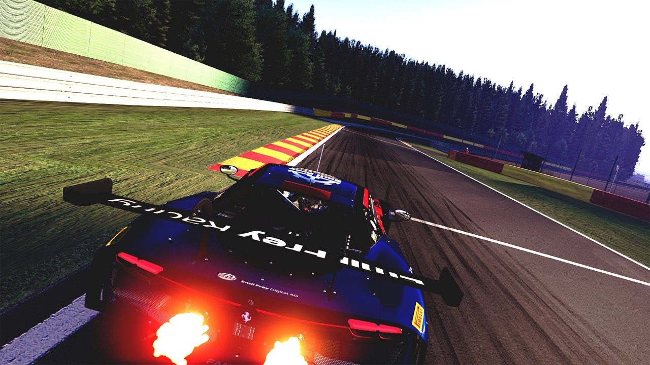Ferrari 296 GT3 - Spa Francorchamps - 215:810 （Assetto Corsa)