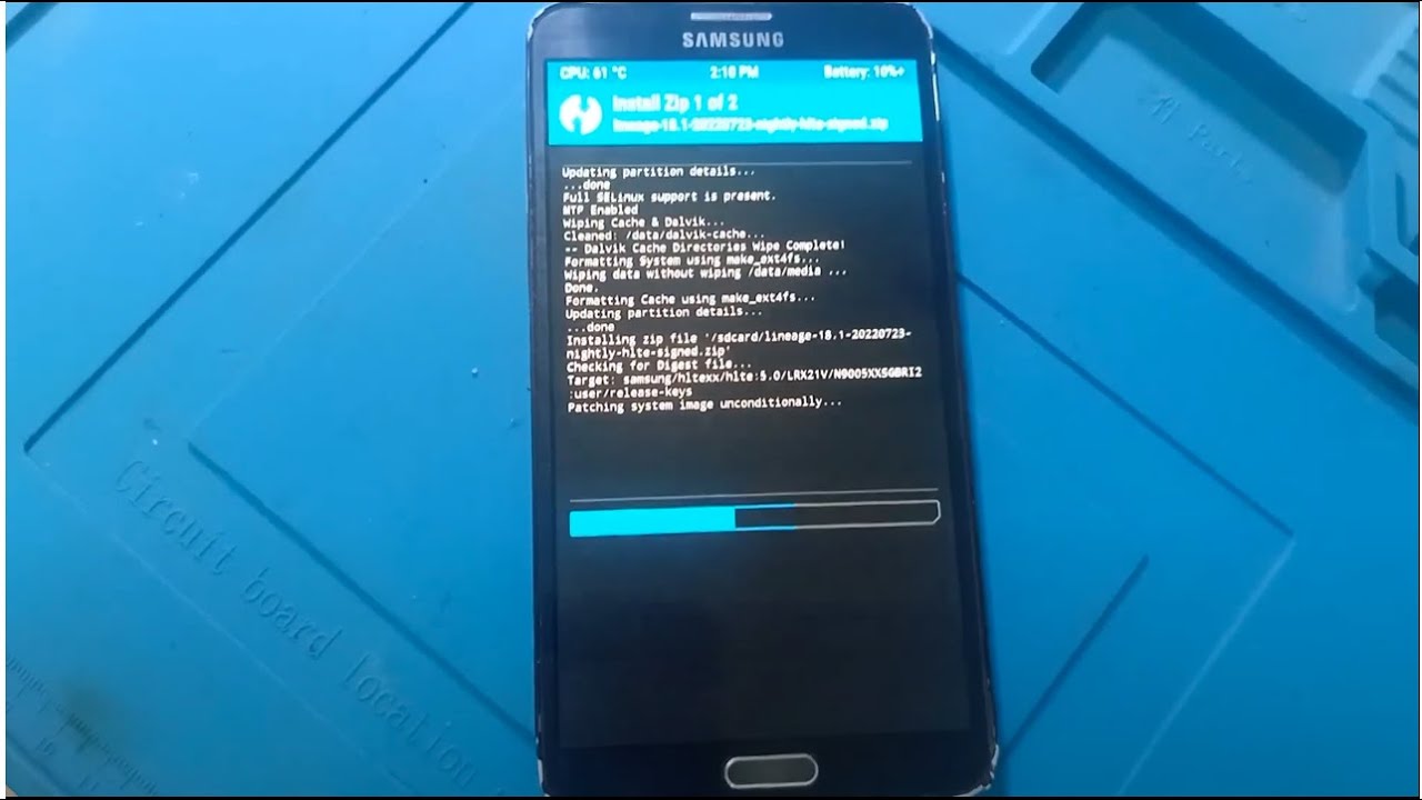 تحديث الهواتف القديمه الي  اندرويد 11  سامسونج نوت 3 / sm-n9005