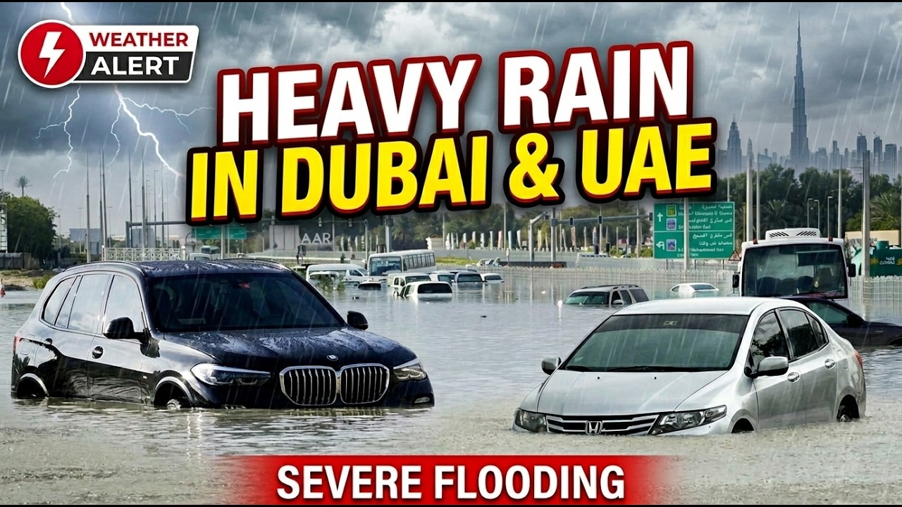 Heavy Rain in Dubai March 2026 | Heavy rain and thunder in UAE, Abu Dhabi, and Sharjah 2026