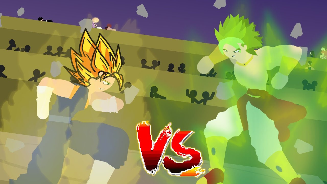 Vegetto VS Broly (Dragon Ball Multiverse) Stick Nodes Animation