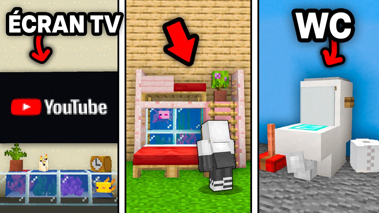 101 Builds Hacks INCROYABLE à Connaître sur Minecraft !