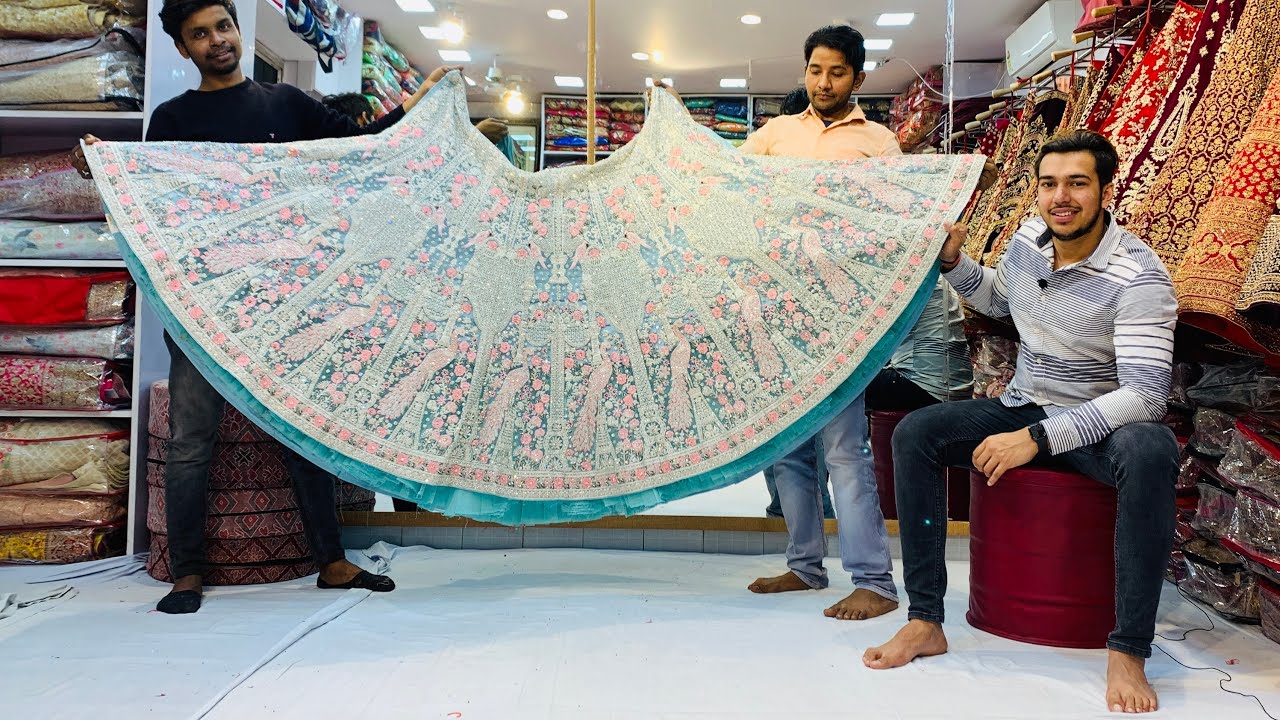 Silver Plated Queen Lehenga in new 2020 Collection ( Premium Quality and Heavy flair) Chandni Chowk