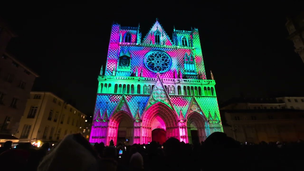 Fête des Lumières 2024 - Cathédrale Saint Jean - Lyon