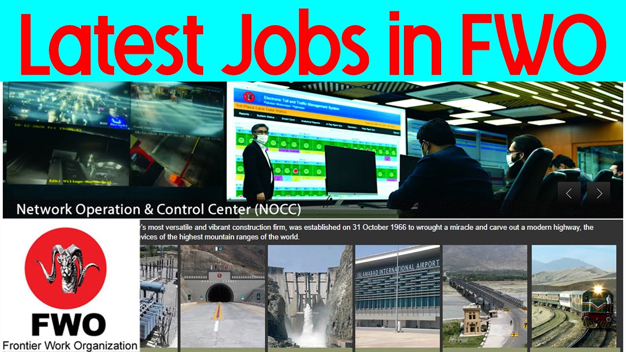 Latest Jobs 2021 In Frontier Works Organization FWO Jobs 2021 New Jobs