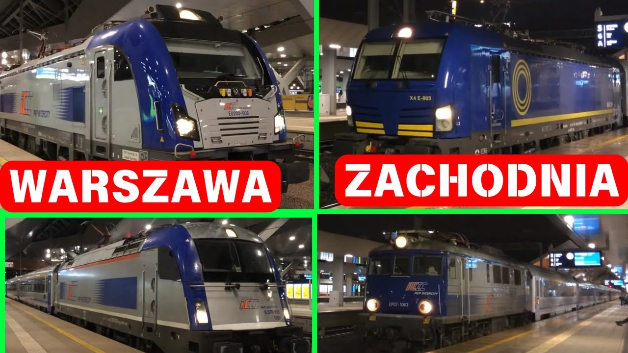 Pociągi i Super lokomotywy i RP1 na stacji Warszawa Zachodnia!!!