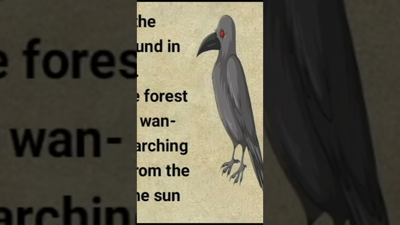Crow English story with Interesting story #englishstoriestoimproveenglish #birds #storyforlearning