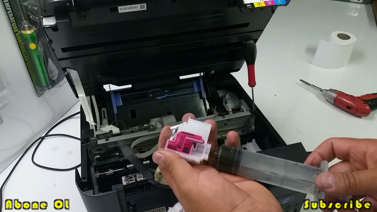 Epson L3151 Print Head Cleaning/Baskı Kafası Temizleme